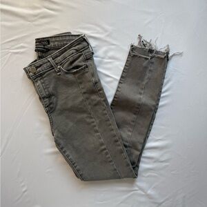 Abercrombie & Fitch Ankle-Cropped Gray Jeans
